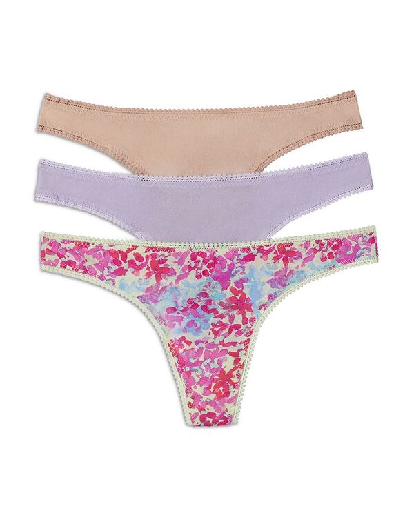  オンゴッサメール レディース パンツ アンダーウェア Hip G Thongs Set of 3 Blooms/orchid/champagne