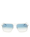 【送料無料】 オリバーピープルズ メンズ サングラス・アイウェア アクセサリー Clifton Navigator Sunglasses 58mm Silver...