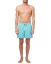 【送料無料】 トムアンドテディ メンズ ハーフパンツ・ショーツ 水着 Flip Flop Print 6" Swim Trunks Scuba Blue