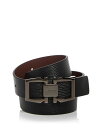 【送料無料】 フェラガモ メンズ ベルト アクセサリー Men's Gancini Reversible Leather Belt Nero/Cocoa Brown