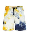 【送料無料】 ヴィルブレクイン メンズ ハーフパンツ・ショーツ 水着 Moorea Tie Dye Swim Trunks Navy