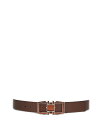 【送料無料】 フェラガモ メンズ ベルト アクセサリー Men's Double Gancini Reversible Leather Belt Cocoa Brown