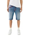 トゥルーレリジョン 【送料無料】 トゥルーレリジョン メンズ ハーフパンツ・ショーツ ボトムス Rocco Super T Denim Shorts in Bond St Medium Wash Bond St Medium Wash