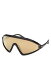 ̵ ȥࡦե ǥ 󥰥饹 ꡼ Shield Injected Sunglasses Black/Brown Mirrored Solid