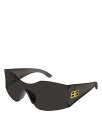 【送料無料】 バレンシアガ レディース サングラス・アイウェア アクセサリー Hourglass Geometrical Sunglasses 99mm Gray/Gray Solid