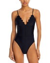 【送料無料】 レイミー ブルック レディース 上下セット 水着 Mikayla Scalloped One Piece Swimsuit Black