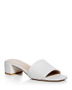 【送料無料】 スチュアート ワイツマン レディース サンダル シューズ Women's Cayman 35 Block Slide Sandals White