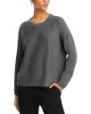  エイリーンフィッシャー レディース ニット・セーター アウター Wool Crewneck Boxy Sweater Ash