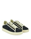 【送料無料】 ヴェルサーチ メンズ スニーカー シューズ Men's Lace Up Low Top Sneakers Black/Off White