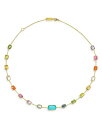 【送料無料】 イッポリスタ レディース ネックレス・チョーカー・ペンダントトップ アクセサリー 18K Yellow Gold Rock CandyR Multi Gemstone Summer Rainbow Link Collar Necklace 20