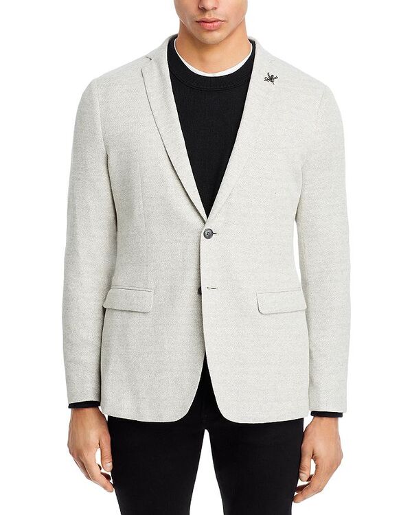 【送料無料】 ジョンバルベイトス スター ユーエスエー メンズ ジャケット・ブルゾン アウター Cotton & Linen Jersey Slim Fit Soft Construction Sport Coat Light Grey