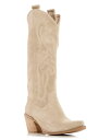 ジェフリーキャンベル 【送料無料】 ジェフリー キャンベル レディース ブーツ・レインブーツ シューズ Women's Rancher Western Block Heel Boots Beige Suede