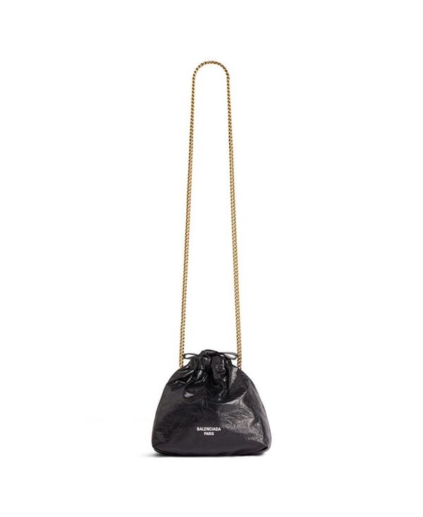 バレンシアガ トートバッグ（レディース） 【送料無料】 バレンシアガ レディース トートバッグ バッグ Crush XS Tote Bag Black