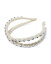 ̵  ɥ ǥ إ꡼ ꡼ Crystal Velvet Crossover Headband Ivory