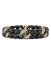 ̵ ٥ ǥꥪ ǥ ֥쥹åȡХ󥰥롦󥯥å ꡼ 18K Yellow Gold Diamond Pave & Black Ceramic Groumette Link Stretch Bracelet Black/Gold