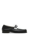  オールセインツ メンズ スリッポン・ローファー シューズ Men's Sammy Slip On Penny Loafers Black/White