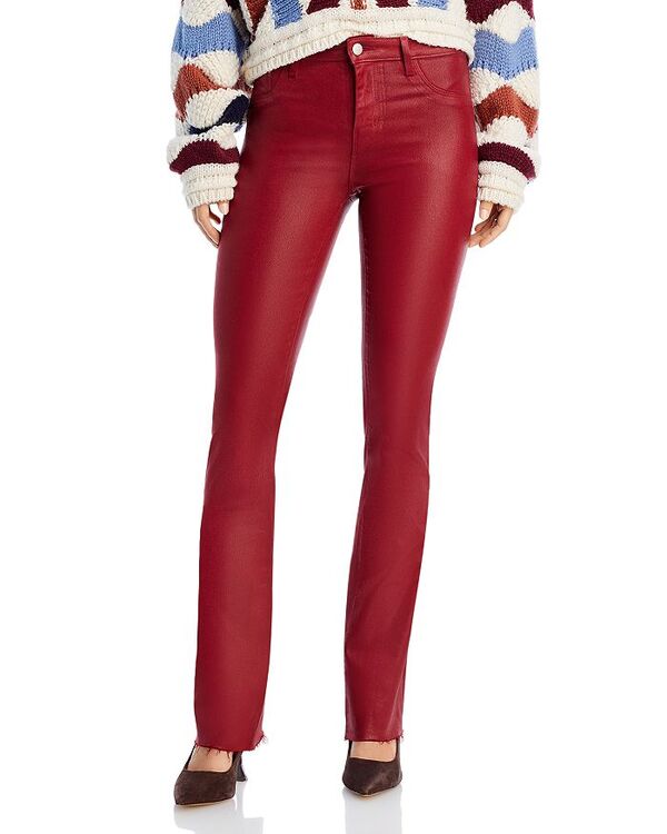 【送料無料】 ラジャンス レディース デニムパンツ ジーンズ ボトムス Ruth High Rise Straight Leg Jeans in Dark Bordeaux Dark Bordeaux