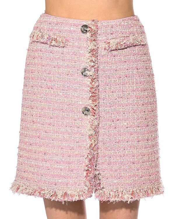 【送料無料】 ジャンバティスタ ヴァリ レディース スカート ボトムス Metallic Boucle Mini Skirt Pink/Multi