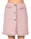 【送料無料】 ジャンバティスタ ヴァリ レディース スカート ボトムス Metallic Boucle Mini Skirt Pink/Multi