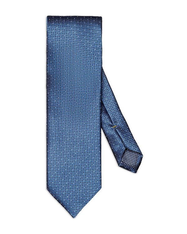 yz Gg Y lN^C ANZT[ Geometric Silk Classic Tie Medium Blue