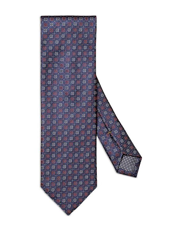 yz Gg Y lN^C ANZT[ Geometric Silk Classic Tie Navy