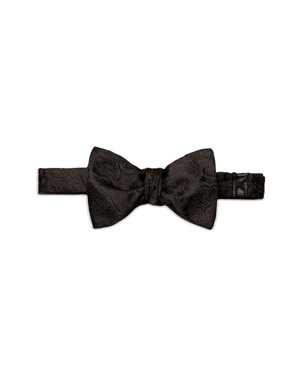 yz Gg Y lN^C ANZT[ Silk Jacquard Bow Tie Black