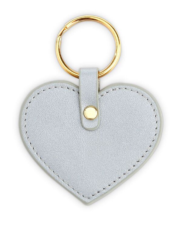 ̵  ǥ  ꡼ Leather Heart Key Fob Silver