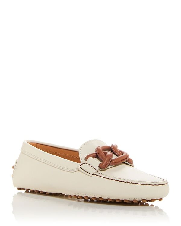 【送料無料】 トッズ レディース スリッポン・ローファー シューズ Women's Catena Gommino Moc Toe Driver Loafers Natural