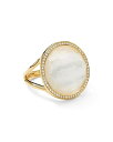 【送料無料】 イッポリスタ レディース リング アクセサリー 18K Yellow Gold LollipopR Mother-of-Pearl & Diamo...
