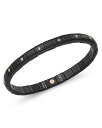 【送料無料】 ロベルト デメリオ レディース ブレスレット・バングル・アンクレット アクセサリー 18K Rose Gold & Matte Black Ceramic Pura Bracelet with Alternating Champagne Diamond Bezels White/Black