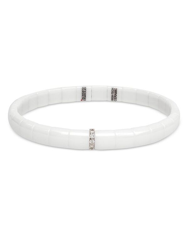 yz xg fI fB[X uXbgEoOEANbg ANZT[ 18K White Gold Pura Diamond Stretch Bracelet White