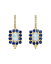 ̵ ƥץ  쥢 ǥ ԥ ꡼ 18K Yellow Gold Color Theory Multi-Gemstone & Diamond Drop Earrings Blue/Gold