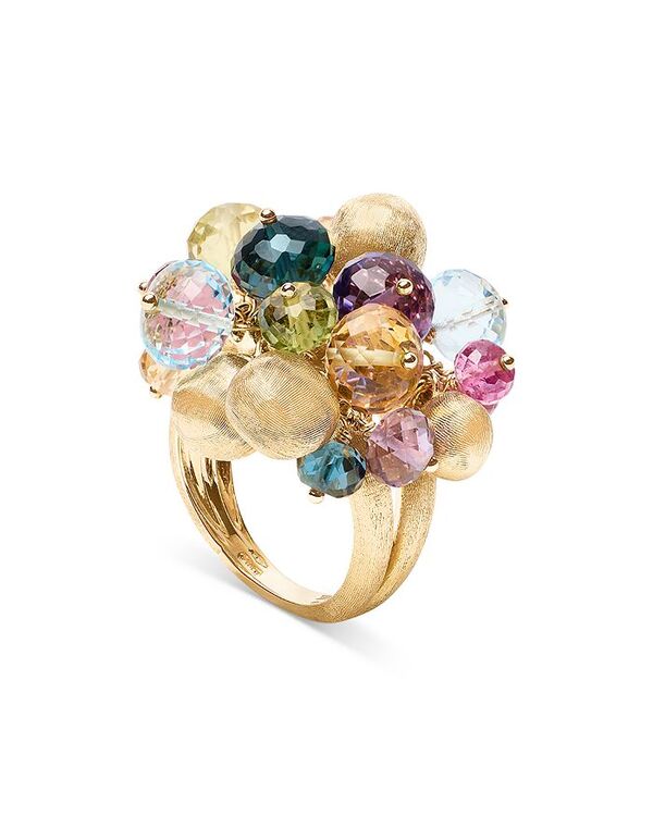 【送料無料】 マルコ ビチェゴ レディース リング アクセサリー 18K Yellow Gold Arica Multi Gemstone Bead Statement Ring Multi/Gold