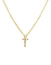 yz [ & hE fB[X lbNXE`[J[Ey_ggbv ANZT[ 14K Yellow Gold Diamond Initial Pendant Necklace 18