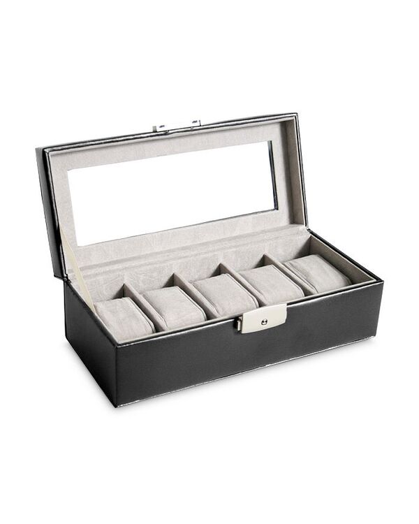 【送料無料】 ロイス レディース 腕時計 アクセサリー Leather Watch Box Display Case Black