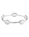 【送料無料】 イッポリスタ レディース ブレスレット・バングル・アンクレット アクセサリー Sterling Silver Rock CandyR Mother of Pearl & Rock Crystal Doublet Five Stone Bangle Bracelet Silver(4)