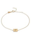 yz AfBi C^[ fB[X uXbgEoOEANbg ANZT[ 14K Yellow Gold Paris Diamond With Love Envelope Chain Bracelet Gold