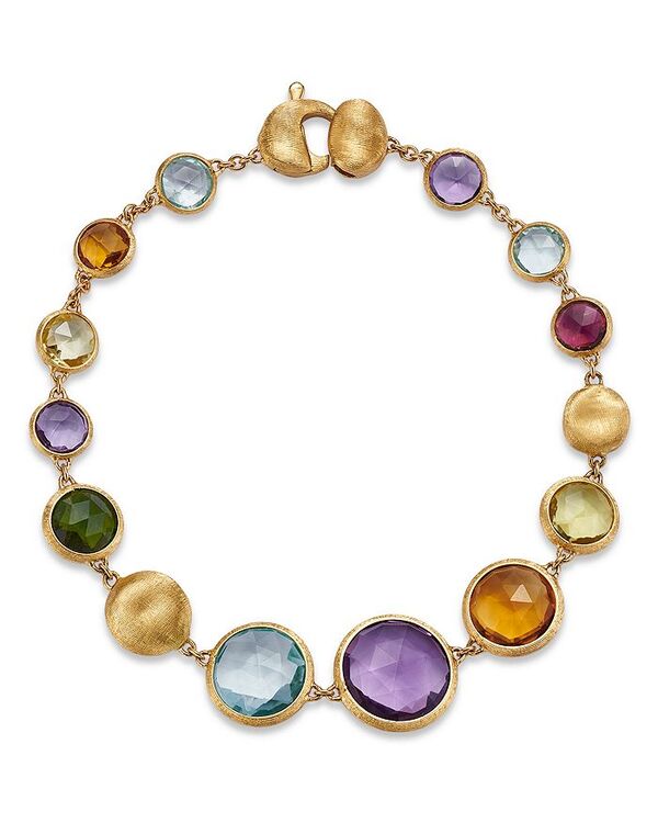 【送料無料】 マルコ ビチェゴ レディース ブレスレット・バングル・アンクレット アクセサリー 18K Yellow Gold Jaipur Multi Gemstone Single Strand Bracelet Multi/Gold