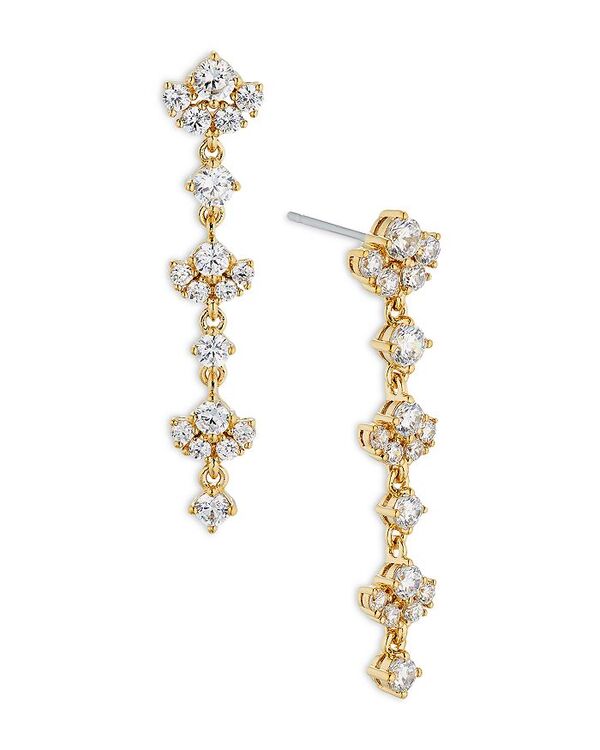 yz ifB[ fB[X sAXECO ANZT[ Linear Lace Drop Earrings in 18K Gold Plated or Rhodium Plated Gold