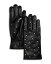 ̵  ǥ  ꡼ Crystals Wool Lined Leather Tech Gloves Black