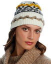 【送料無料】 アクア レディース 帽子 アクセサリー Rustic Knit Hat - 100% Exclusive White/Yellow(4)