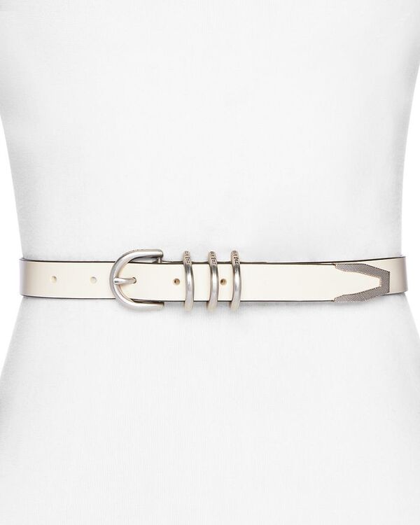 【送料無料】 ラグアンドボーン レディース ベルト アクセサリー Women's Leather Baby Spire Hip Belt Antique White