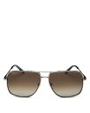 yz tFK Y TOXEACEFA ANZT[ Brow Bar Aviator Sunglasses 60mm Gray/Brown