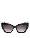 【送料無料】 フェラガモ レディース サングラス・アイウェア アクセサリー Cat Eye Sunglasses 54mm Black/Gray Gradien...
