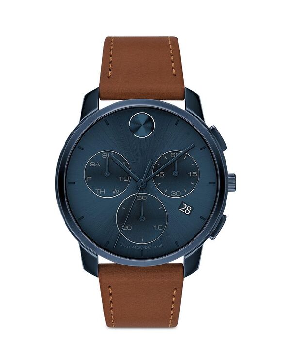 モバド 【送料無料】 モバド レディース 腕時計 アクセサリー Bold Thin Chronograph 42mm Blue/Brown