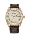 yz V`Y fB[X rv ANZT[ Eco-Drive Classic Watch 42mm Beige/Brown