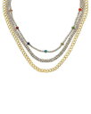 【送料無料】 エティカ レディース ネックレス・チョーカー・ペンダントトップ アクセサリー Chain Link & Cubic Zirconia Rainbow Necklace Set 12