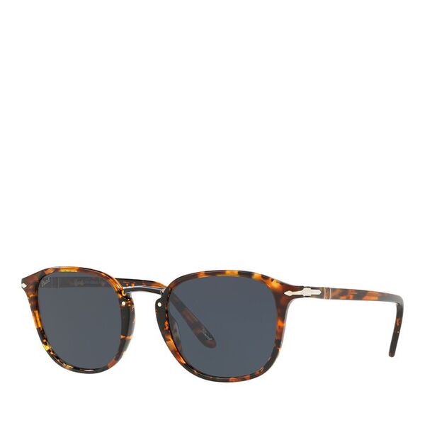 【送料無料】 ペルソル レディース サングラス・アイウェア アクセサリー Round Sunglasses 53mm Tortoise/Gray Solid