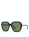 ステラ マッカートニー 【送料無料】 ステラマッカートニー レディース サングラス・アイウェア アクセサリー Geometric Sunglasses 58mm Havana/Green Solid