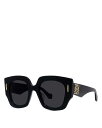 ロエベ 【送料無料】 ロエベ レディース サングラス・アイウェア アクセサリー Anagram Geometric Sunglasses 50mm Black/Gray Solid